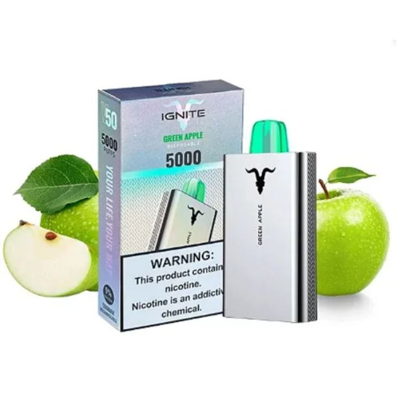 Ignite Green Apple 5000pfs 2%