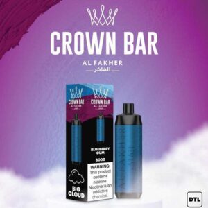 Crown Bar Blueberry Gum 8000pfs 5mg