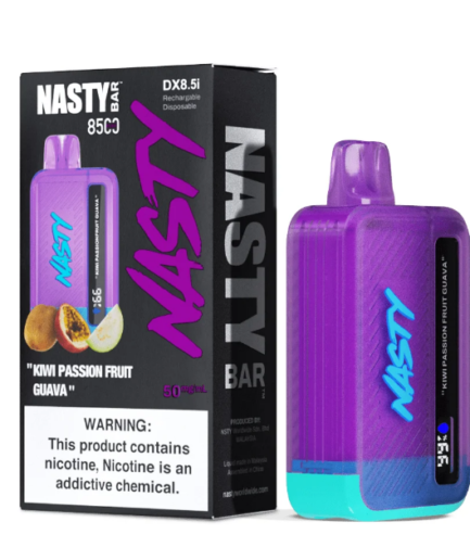 Nasty Bar Kiwi Passion Fruit Guava 8500pfs 20mg