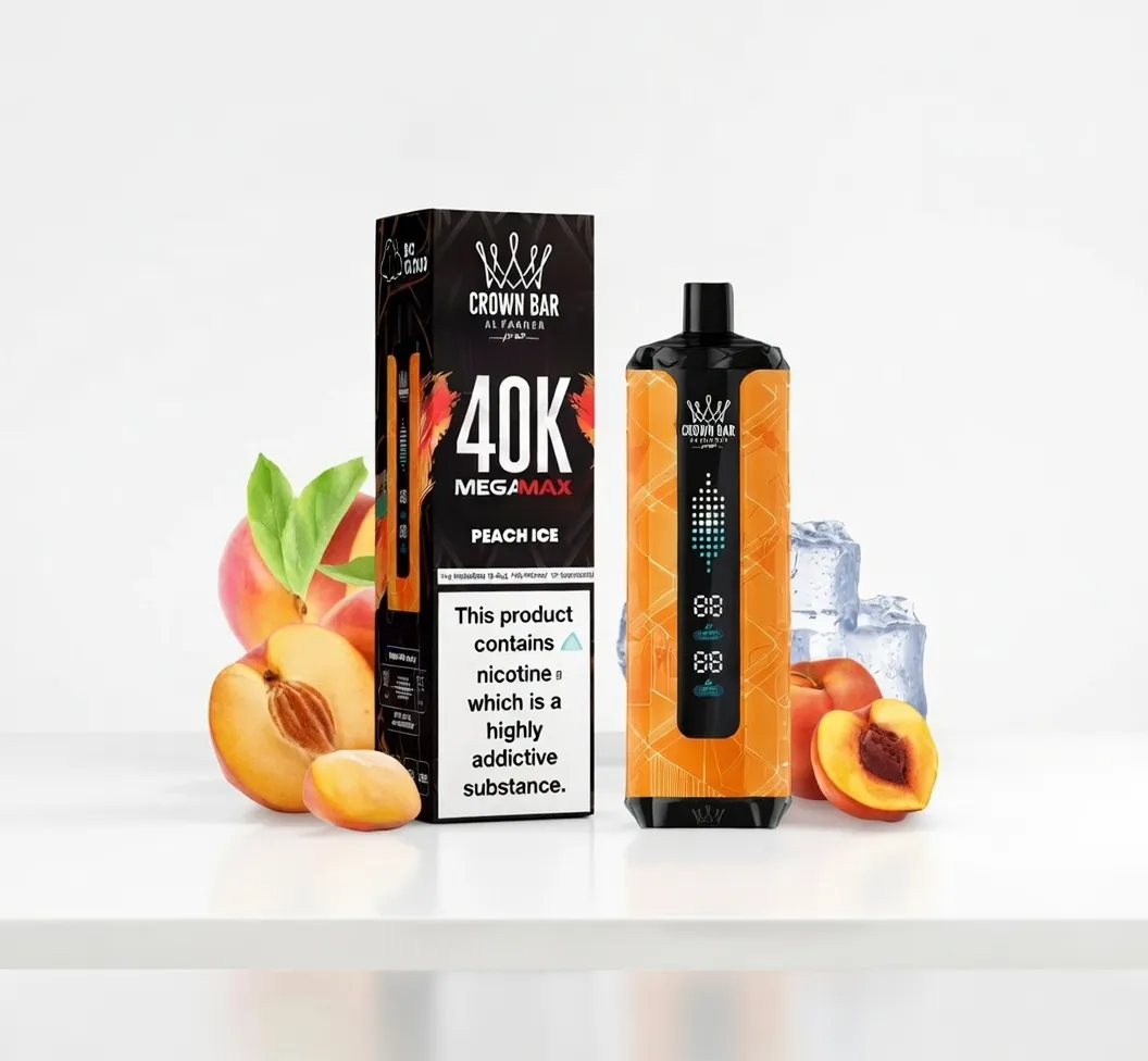 Crown Bar Peach Ice 40k puffs 5mg Crown Bar Peach Ice 40k puffs 5mg