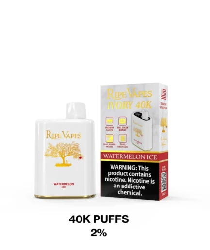Ripe vapes Ivory Watermelon Ice 40k pfs 2%
